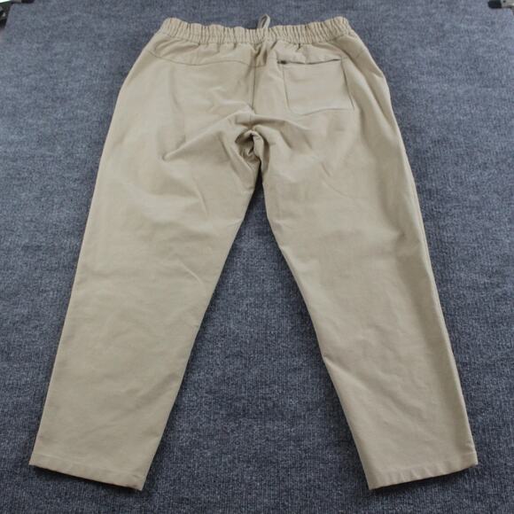 Lululemon Pants Mens XXL Bowline Utilitech Khaki Drawstring Tapered Athleisure - Picture 6 of 14